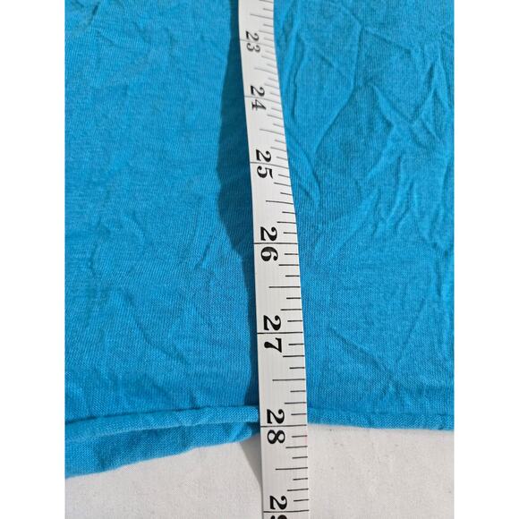 Pleats collection small women's blue dress with 3/4 sleeves - Picture 7 of 7